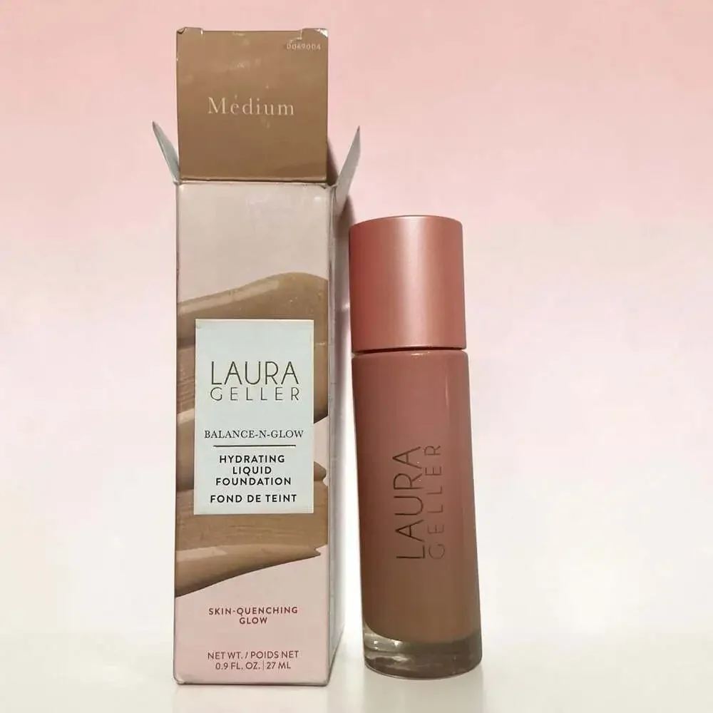 Laura Geller Balance-N-Glow Hydrating Liquid Foundation - Medium 0.9 oz